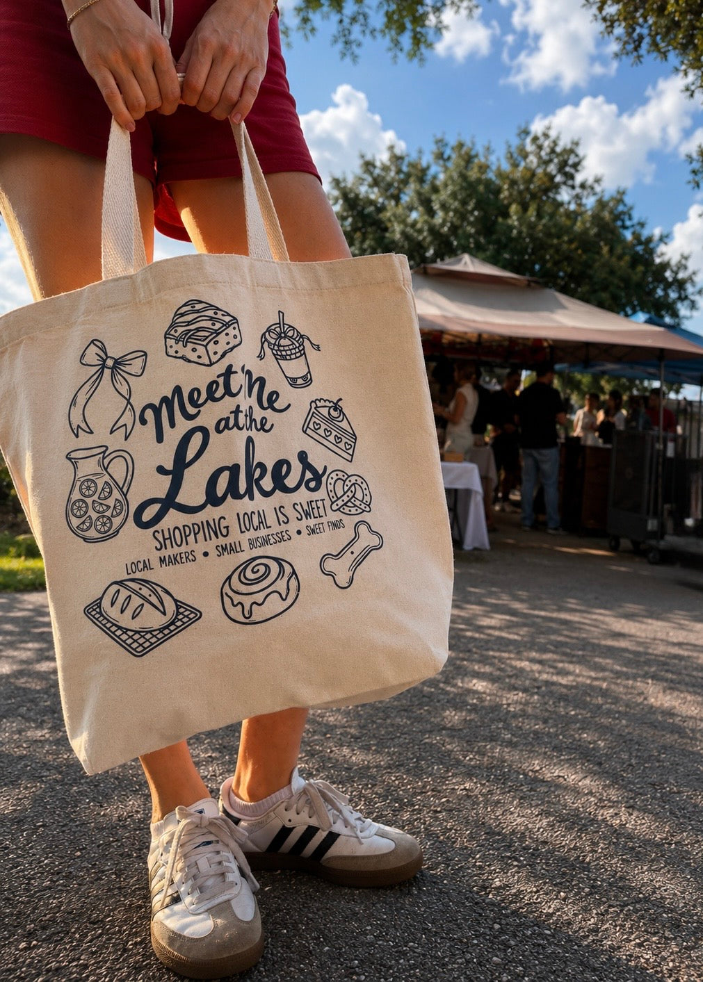 Meet Me At The Lakes Tote Bag