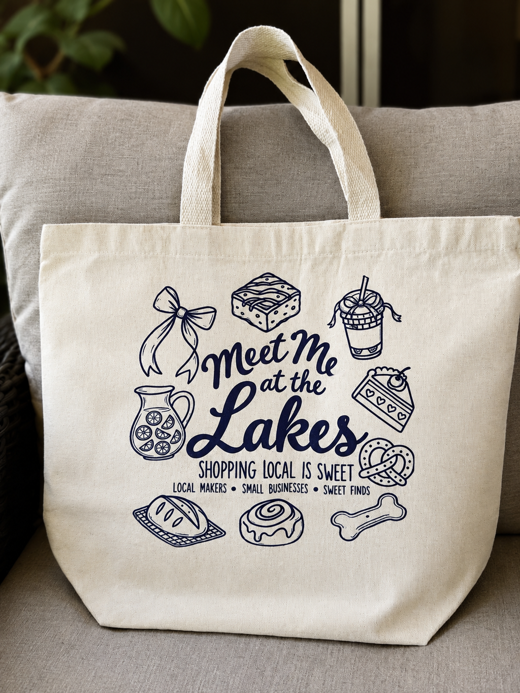Meet Me At The Lakes Tote Bag