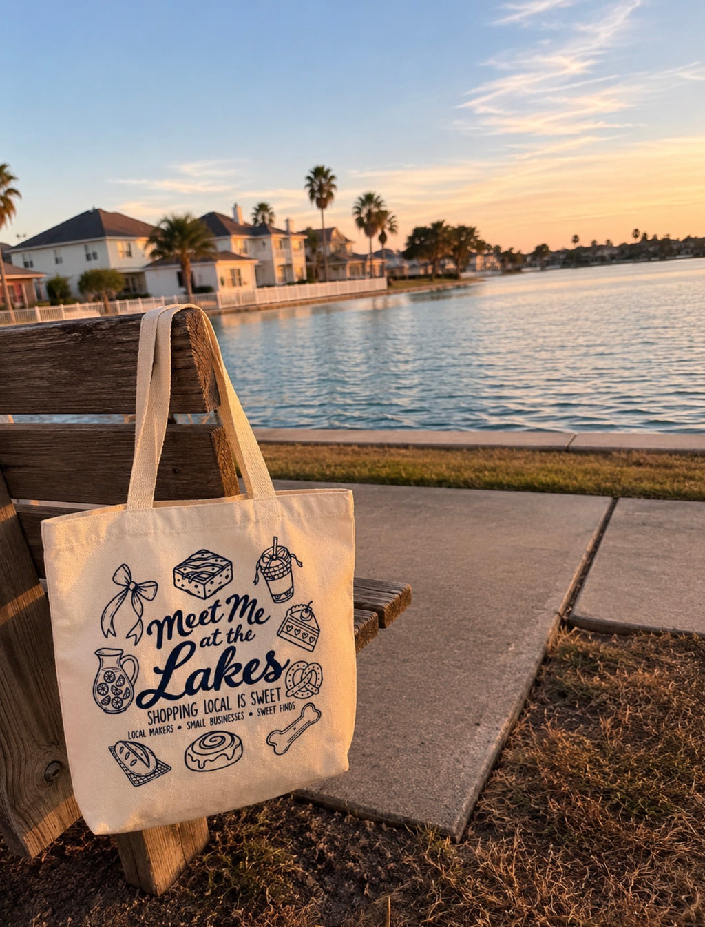 Meet Me At The Lakes Tote Bag